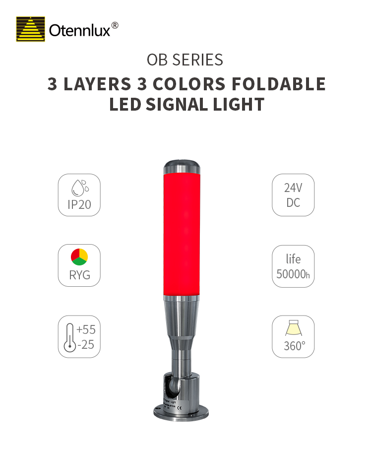 3 colors led signal tower light 
